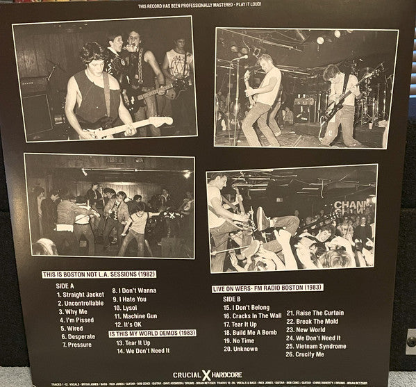 Jerry's Kids : Uncontrollable: This is Boston Not L.A. Sessions (LP,Unofficial Release)