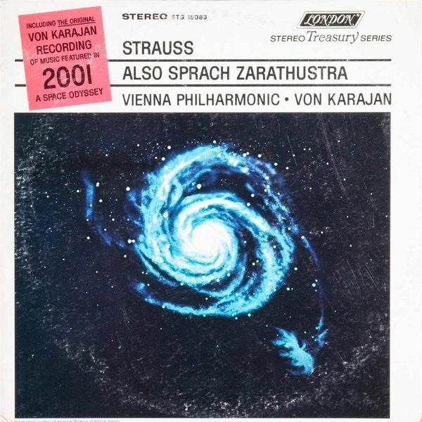 Richard Strauss - Herbert von Karajan Conducting Wiener Philharmoniker : Also Sprach Zarathustra (LP,Album,Reissue,Repress,Stereo)