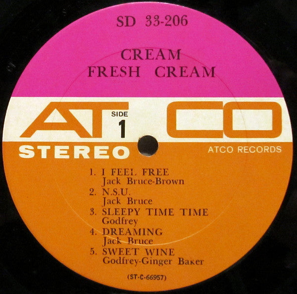 Cream (2) : Fresh Cream (LP,Album,Stereo)
