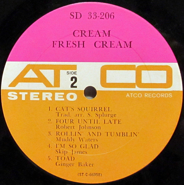 Cream (2) : Fresh Cream (LP,Album,Stereo)