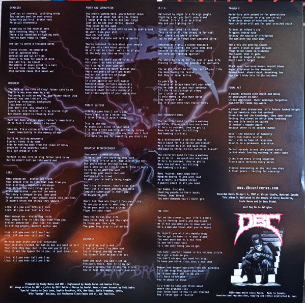 D.B.C. : Dead Brain Cells (LP,Album,Reissue)
