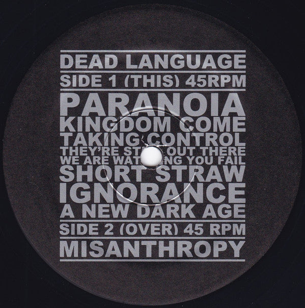 Dead Language (2) : Dead Language (12",45 RPM)