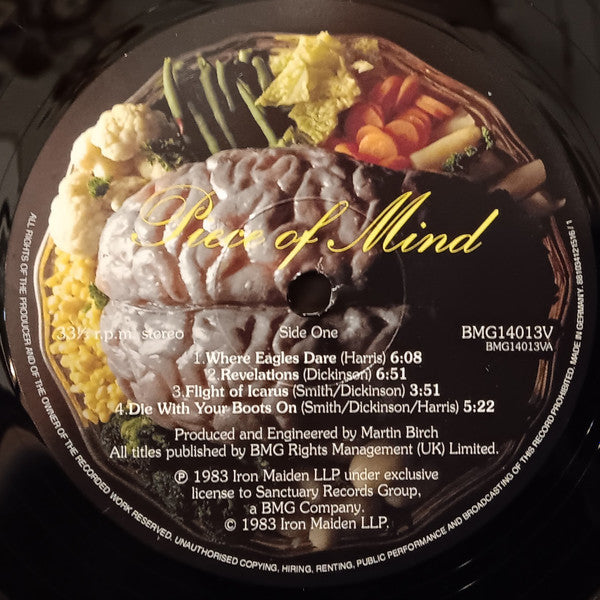 Iron Maiden : Piece of Mind (LP,Album,Reissue)