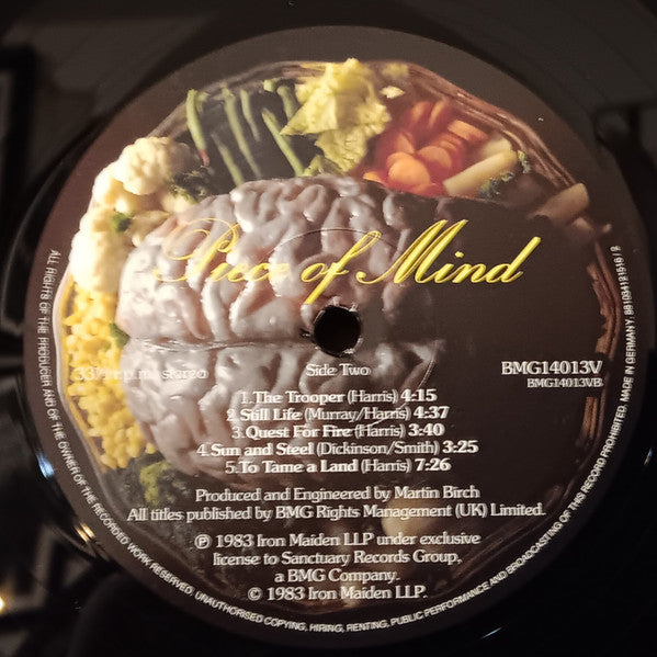 Iron Maiden : Piece of Mind (LP,Album,Reissue)