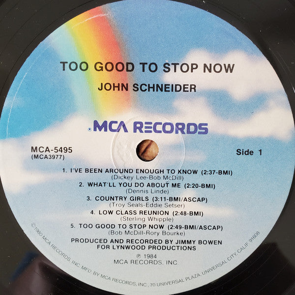 John Schneider : Too Good To Stop Now (LP,Album)
