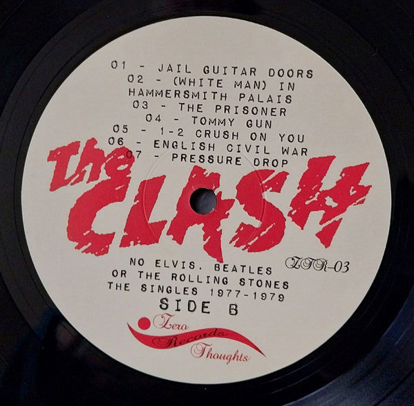 Clash, The : No Elvis, Beatles Or The Rolling Stones: The Singles 1977-1979 (LP,Compilation,Unofficial Release)