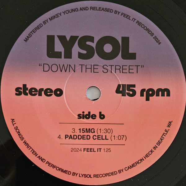 Lysol : Down The Street (7",EP)