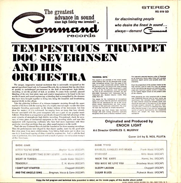 Doc Severinsen And His Orchestra : Tempestuous Trumpet (LP,Album,Stereo)