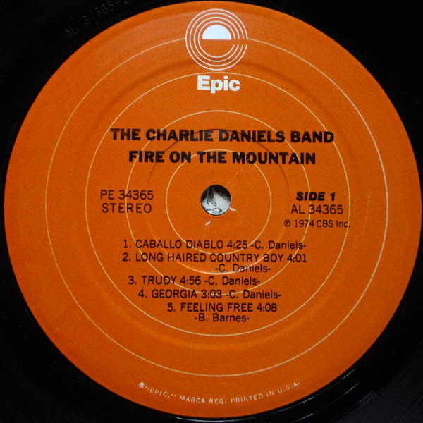 Charlie Daniels Band, The : Fire On The Mountain (LP,Album,Reissue)