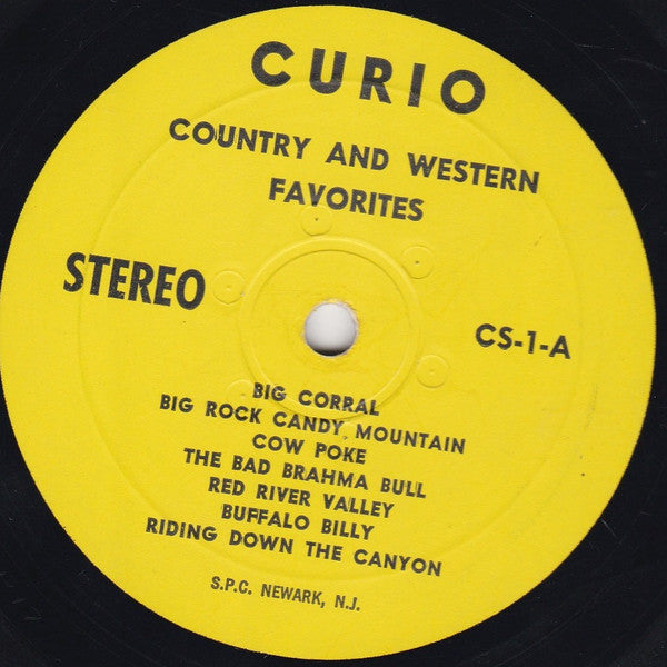 Unknown Artist : Country & Western Favorites (LP,Album,Stereo)