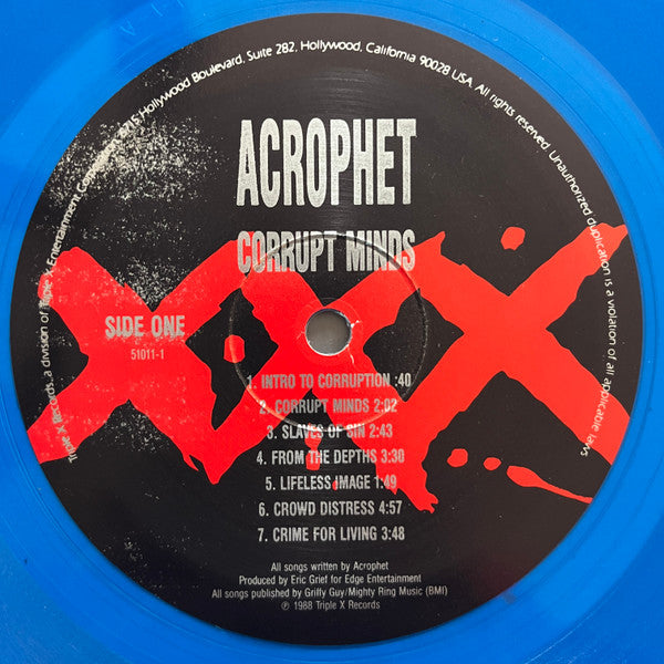 Acrophet : Corrupt Minds (LP,Album)