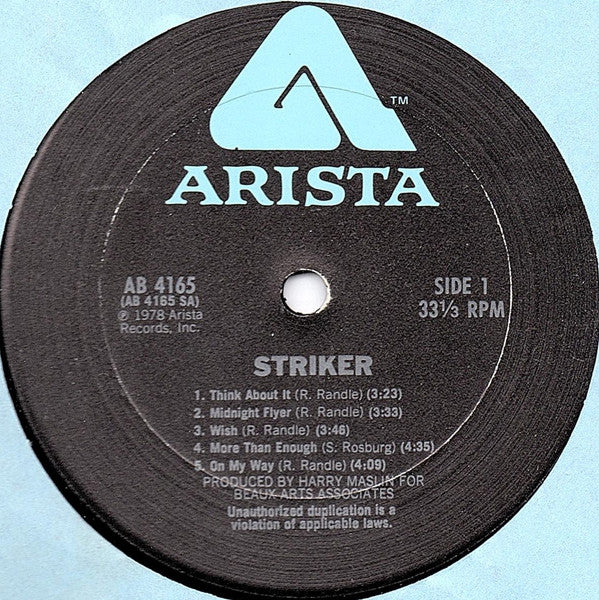 Striker : Striker (LP,Album)
