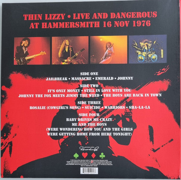 Thin Lizzy : Live And Dangerous At Hammersmith 16 Nov 1976 (LP,Album,Record Store Day,Stereo)