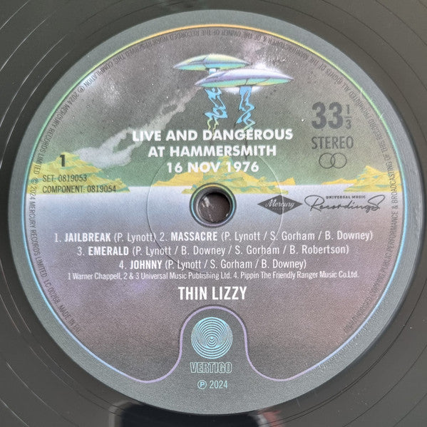 Thin Lizzy : Live And Dangerous At Hammersmith 16 Nov 1976 (LP,Album,Record Store Day,Stereo)