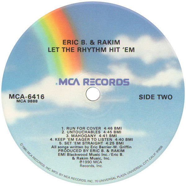 Eric B. & Rakim : Let The Rhythm Hit 'Em (LP,Album)