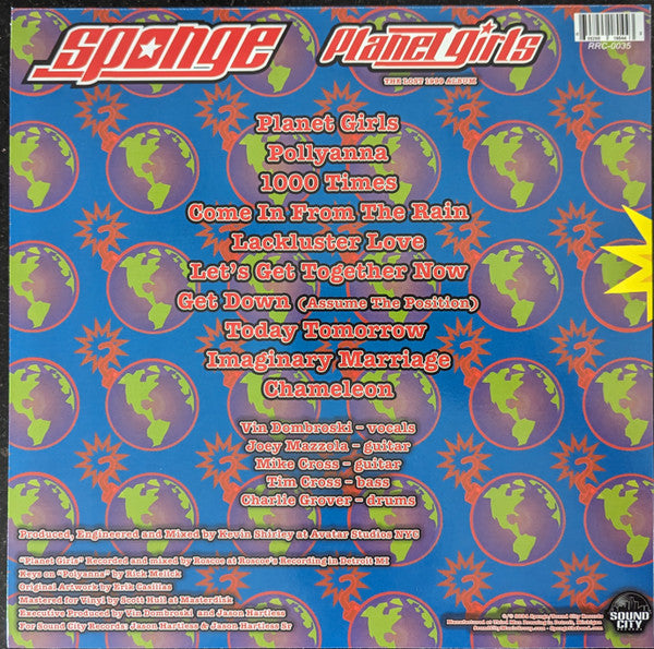 Sponge (3) : Planet Girls The Lost 1999 Album (LP,Album,Record Store Day,Limited Edition)