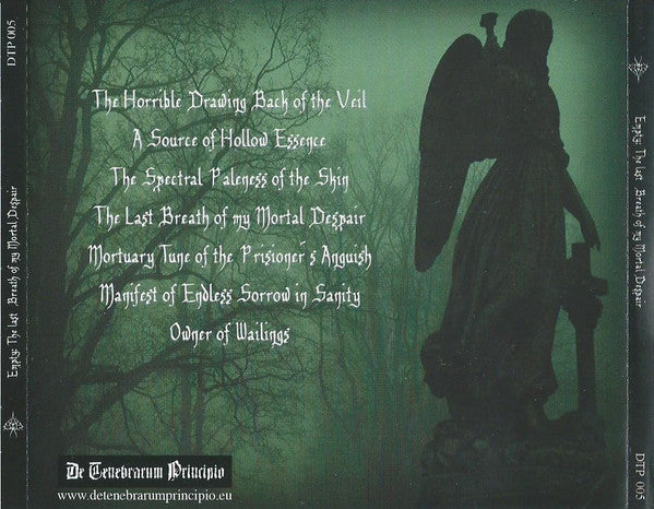Empty (5) : The Last Breath Of My Mortal Despair (Album,Reissue)