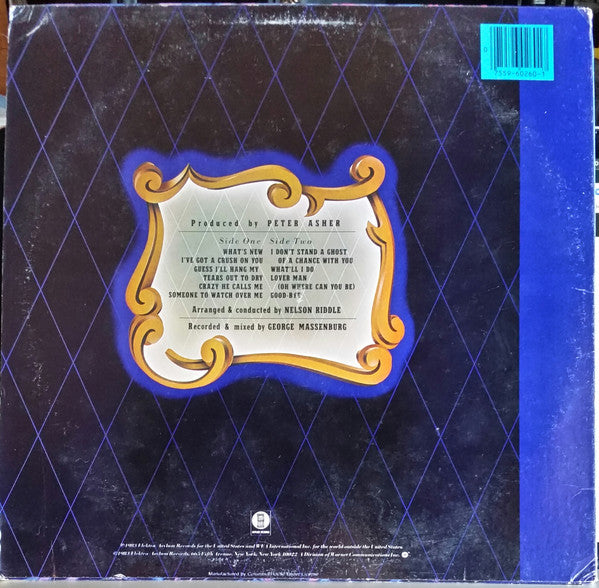 Linda Ronstadt & Nelson Riddle And His Orchestra : What's New (LP,Album,Club Edition)