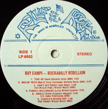 Ray Campi : Rockabilly Rebellion (LP,Album)