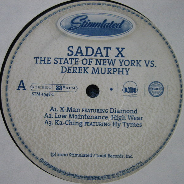 Sadat X : The State Of New York Vs. Derek Murphy (12",33 ⅓ RPM,EP)