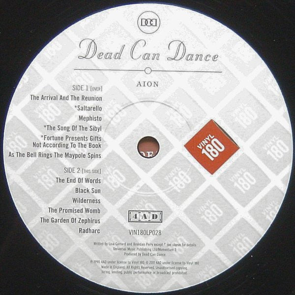 Dead Can Dance : Aion (LP,Album,Reissue,Remastered)