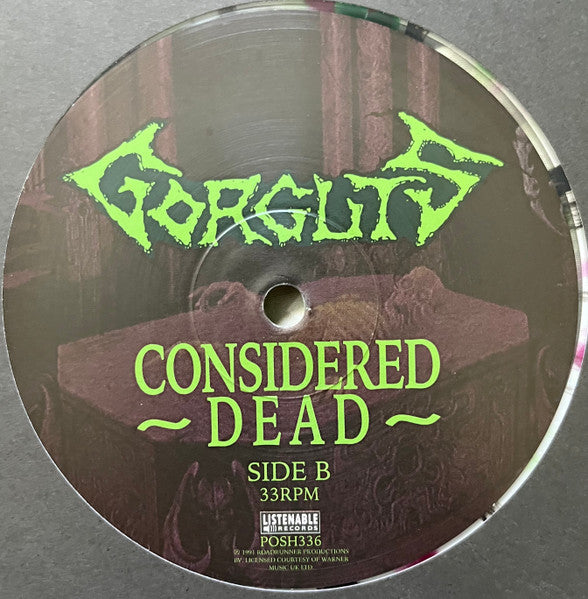 Gorguts : Considered Dead (LP,Album,Limited Edition,Reissue)