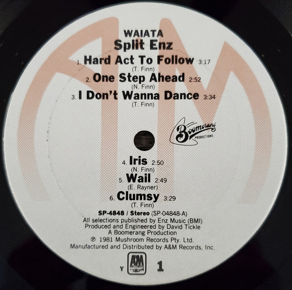 Split Enz : Waiata (LP,Album)