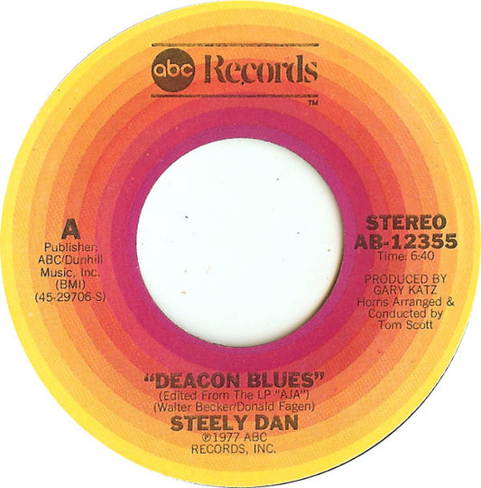 Steely Dan : Deacon Blues (7",Single,45 RPM)