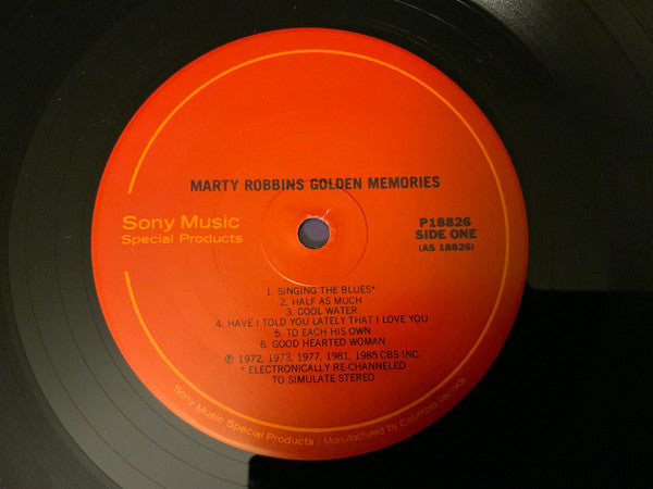 Marty Robbins : Golden Memories (LP,Compilation,Reissue)