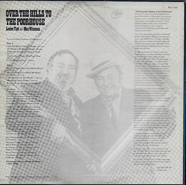 Lester Flatt & Mac Wiseman : Over The Hills To The Poorhouse (LP,Album)