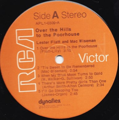 Lester Flatt & Mac Wiseman : Over The Hills To The Poorhouse (LP,Album)