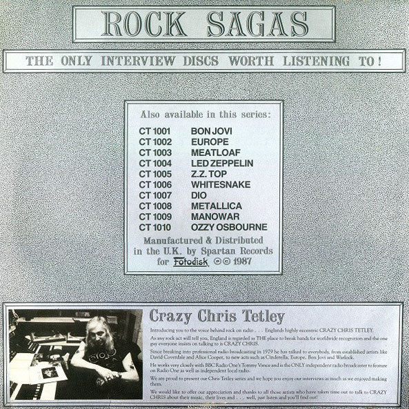 Guns N' Roses : The Chris Tetley Interviews (12",Picture Disc,Unofficial Release)