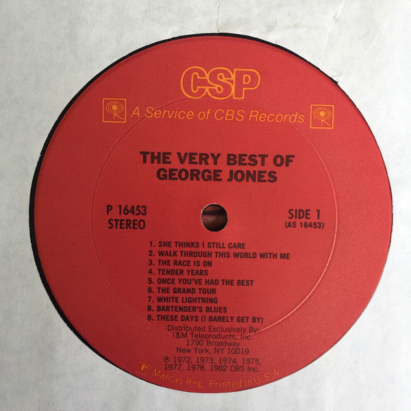 George Jones (2) : The Very Best Of George Jones (LP,Compilation)