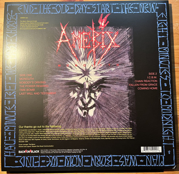 Amebix : Monolith (LP,Album,Reissue,White Label)