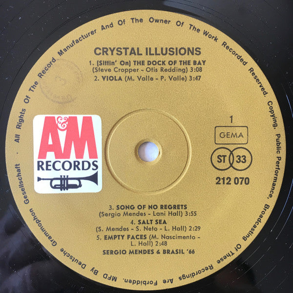 Sérgio Mendes & Brasil '66 : Crystal Illusions (LP,Album,Stereo)