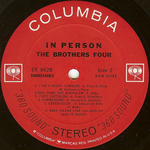 Brothers Four, The : In Person (LP,Stereo,Album)