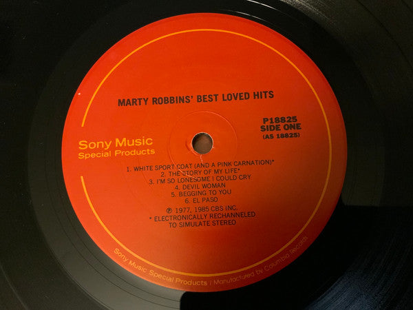 Marty Robbins : Best Loved Hits (LP,Compilation,Reissue)