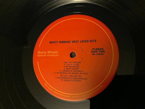 Marty Robbins : Best Loved Hits (LP,Compilation,Reissue)