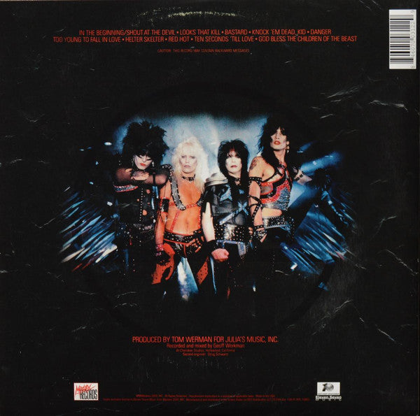 Mötley Crüe : Shout At The Devil (LP,Album,Reissue)