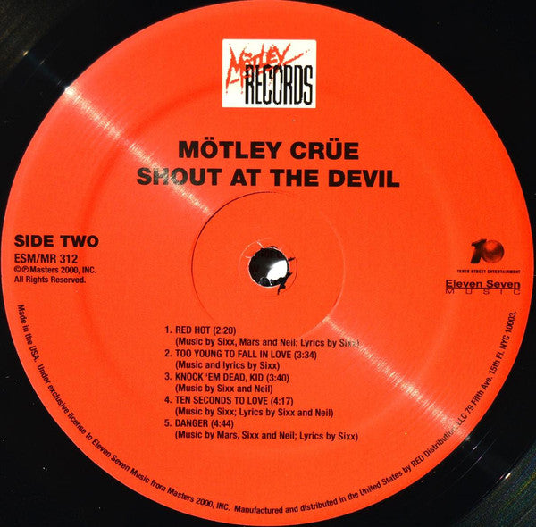 Mötley Crüe : Shout At The Devil (LP,Album,Reissue)