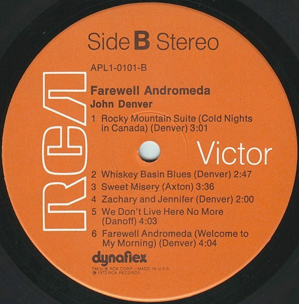 John Denver : Farewell Andromeda (LP,Album,Stereo)