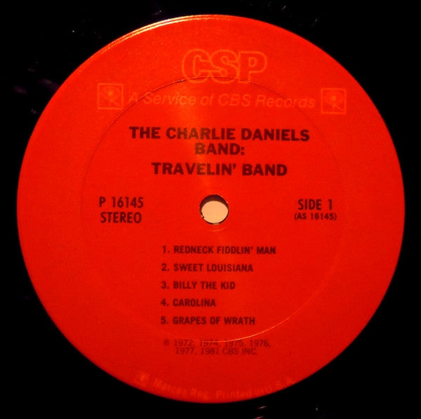Charlie Daniels Band, The : Travelin' Band (LP,Compilation)