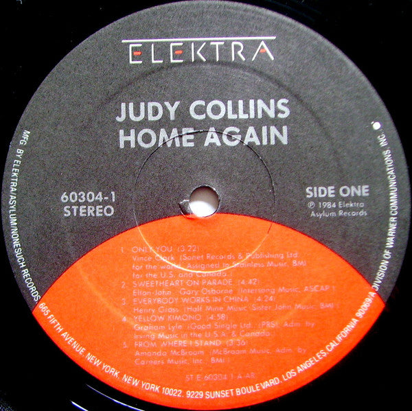 Judy Collins : Home Again (LP,Album)