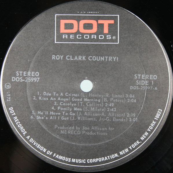 Roy Clark : Roy Clark Country! (LP,Album)