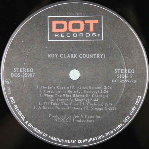 Roy Clark : Roy Clark Country! (LP,Album)