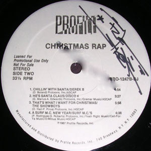 Various : Christmas Rap (LP,Compilation,Promo)