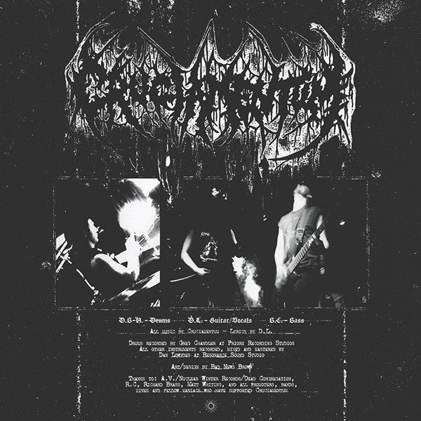 Cruciamentum : Convocation Of Crawling Chaos (10",33 ⅓ RPM,Limited Edition,Reissue)