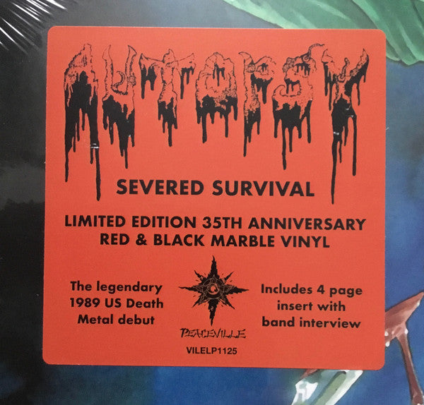 Autopsy (2) : Severed Survival (LP,Album,Limited Edition,Reissue,Stereo)