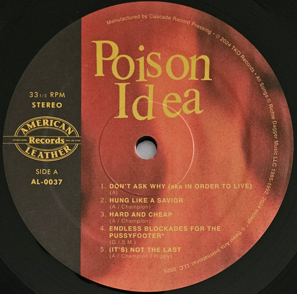 Poison Idea : We Must Burn (LP,Reissue,Remastered)