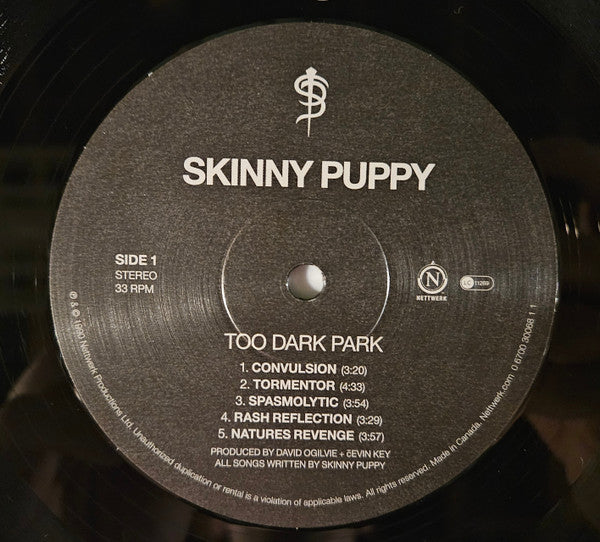 Skinny Puppy : Too Dark Park (LP,Album,Reissue,Stereo)